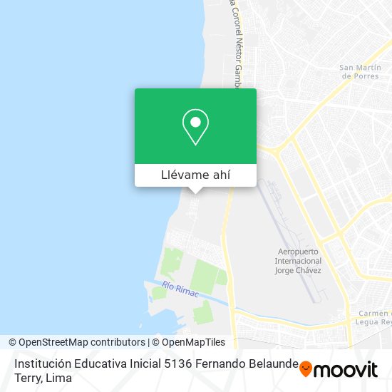 Mapa de Institución Educativa Inicial 5136 Fernando Belaunde Terry