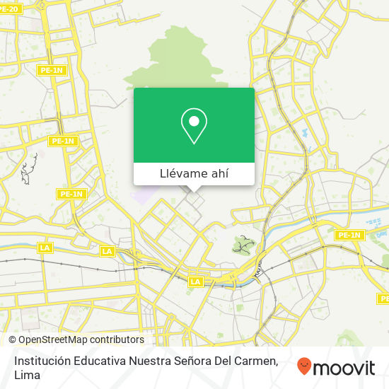 Mapa de Institución Educativa Nuestra Señora Del Carmen