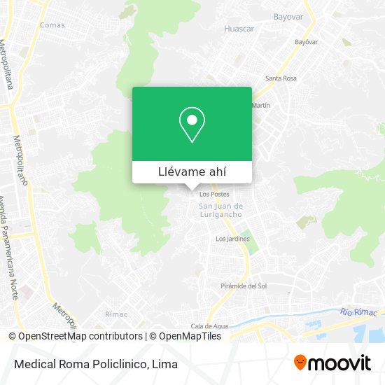 Mapa de Medical Roma Policlinico