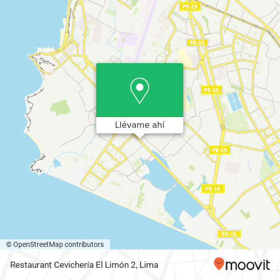 Mapa de Restaurant Cevichería El Limón 2