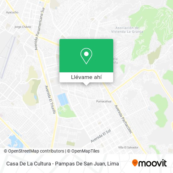 Mapa de Casa De La Cultura - Pampas De San Juan