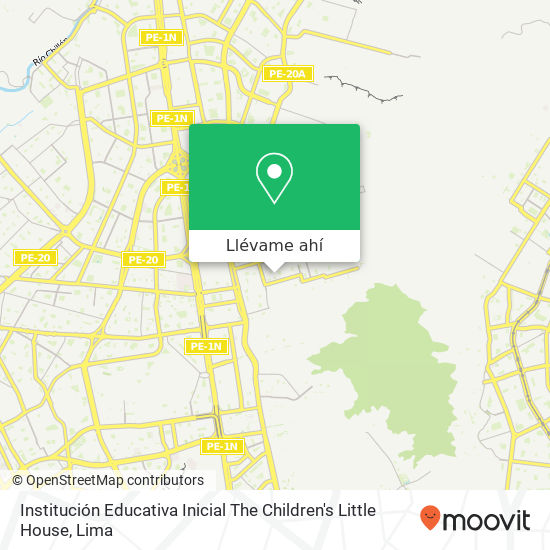 Mapa de Institución Educativa Inicial The Children's Little House