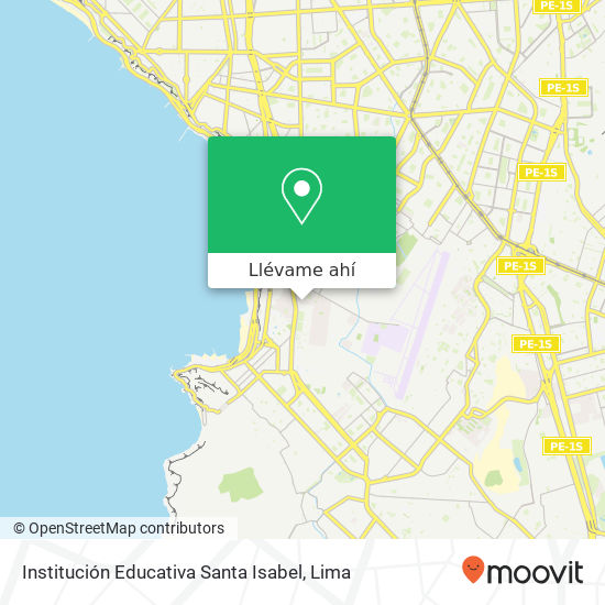 Mapa de Institución Educativa Santa Isabel