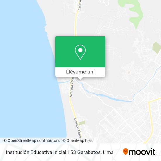 Mapa de Institución Educativa Inicial 153 Garabatos