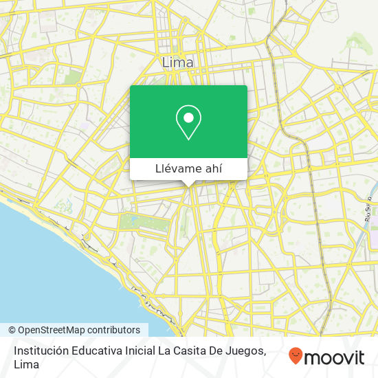 Mapa de Institución Educativa Inicial La Casita De Juegos