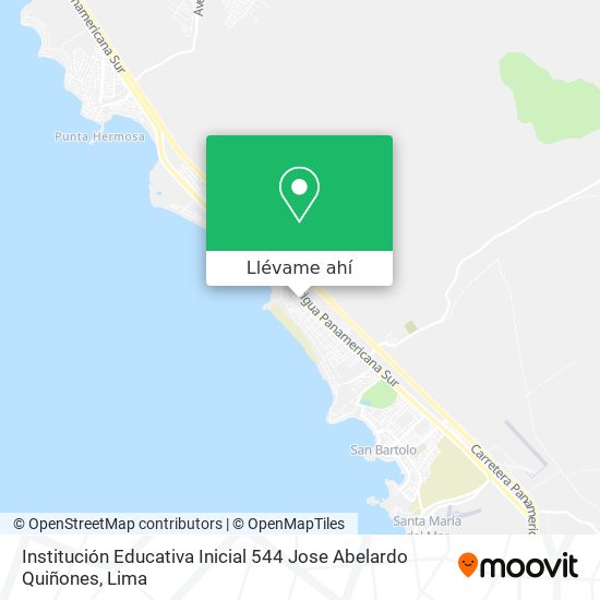 Mapa de Institución Educativa Inicial 544 Jose Abelardo Quiñones