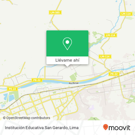 Mapa de Institución Educativa San Gerardo