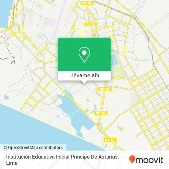 Mapa de Institución Educativa Inicial Principe De Asturias