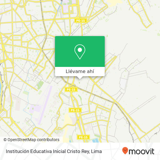 Mapa de Institución Educativa Inicial Cristo Rey