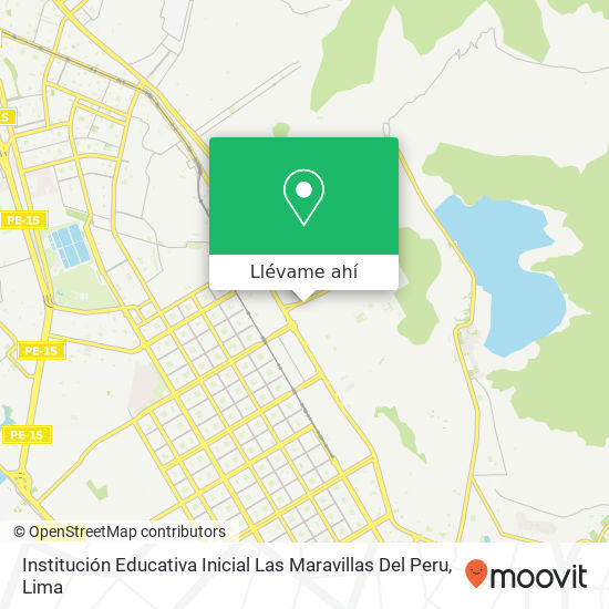 Mapa de Institución Educativa Inicial Las Maravillas Del Peru