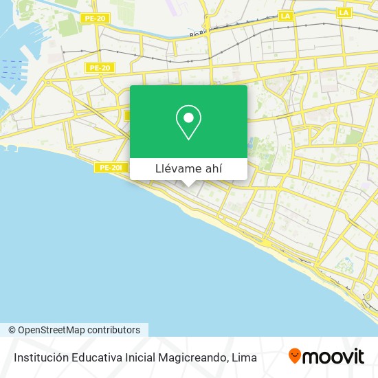 Mapa de Institución Educativa Inicial Magicreando