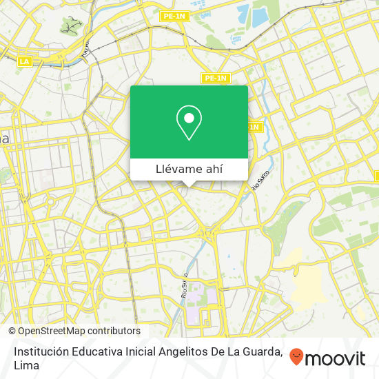 Mapa de Institución Educativa Inicial Angelitos De La Guarda