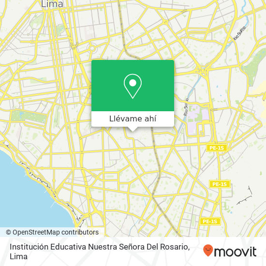 Mapa de Institución Educativa Nuestra Señora Del Rosario