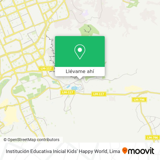 Mapa de Institución Educativa Inicial Kids' Happy World