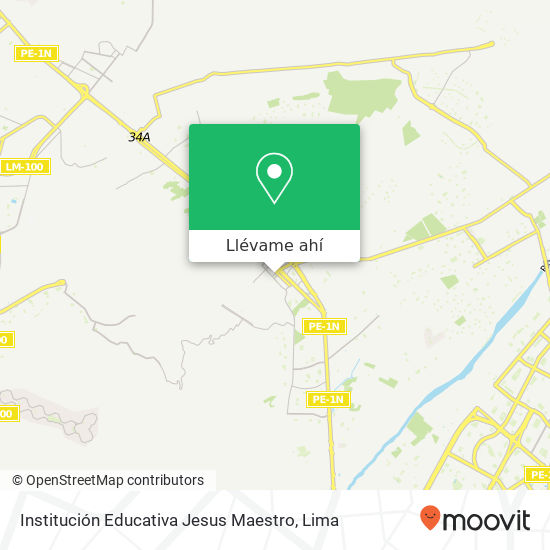Mapa de Institución Educativa Jesus Maestro