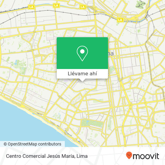 Mapa de Centro Comercial Jesús María