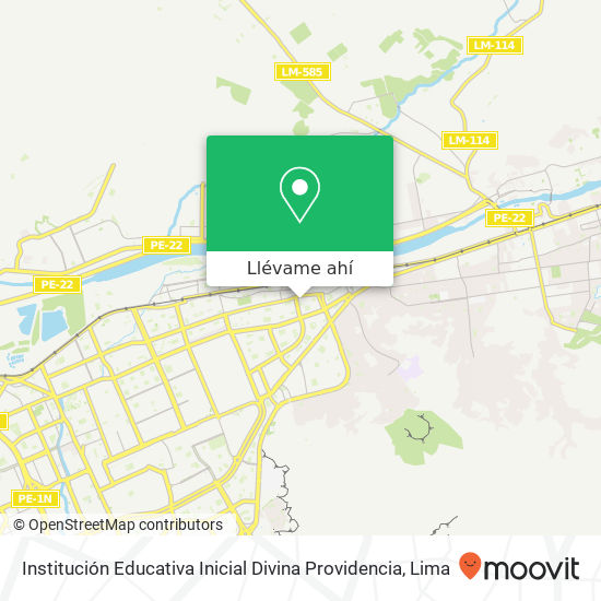 Mapa de Institución Educativa Inicial Divina Providencia