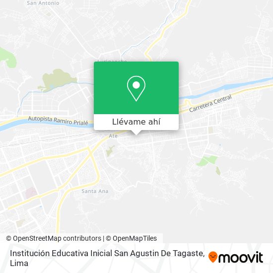 Mapa de Institución Educativa Inicial San Agustin De Tagaste