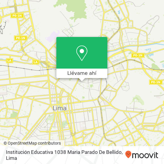 Mapa de Institución Educativa 1038 Maria Parado De Bellido