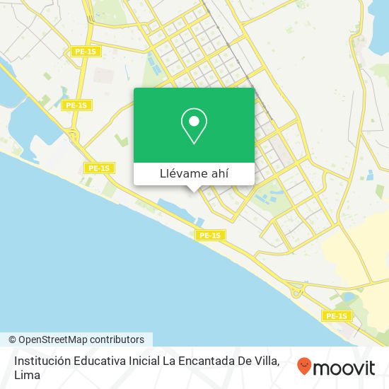 Mapa de Institución Educativa Inicial La Encantada De Villa