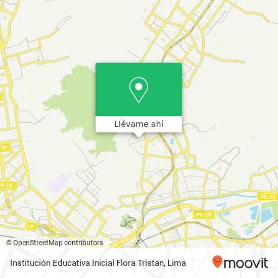 Mapa de Institución Educativa Inicial Flora Tristan