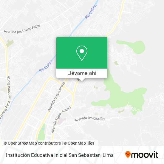 Mapa de Institución Educativa Inicial San Sebastian