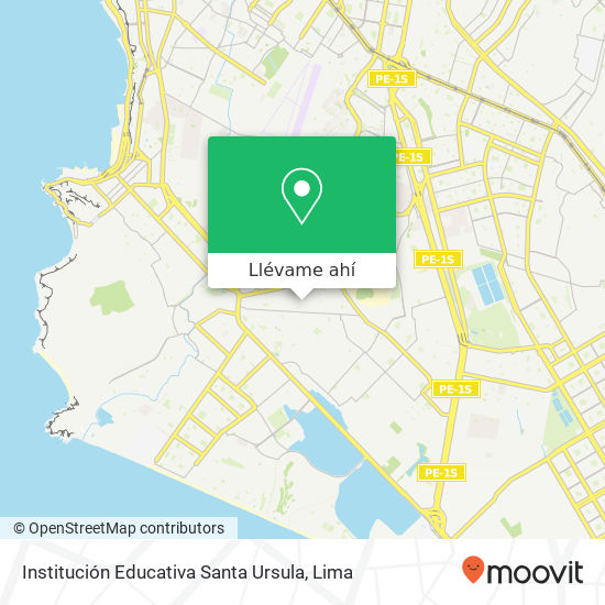 Mapa de Institución Educativa Santa Ursula