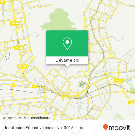 Mapa de Institución Educativa Inicial No. 3015