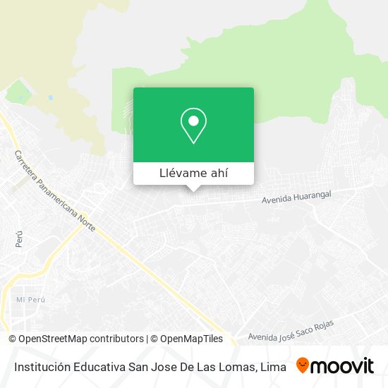 Mapa de Institución Educativa San Jose De Las Lomas