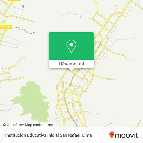 Mapa de Institución Educativa Inicial San Rafael