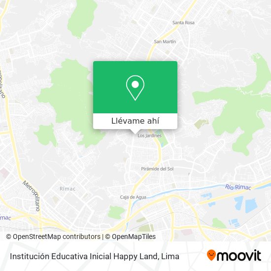Mapa de Institución Educativa Inicial Happy Land