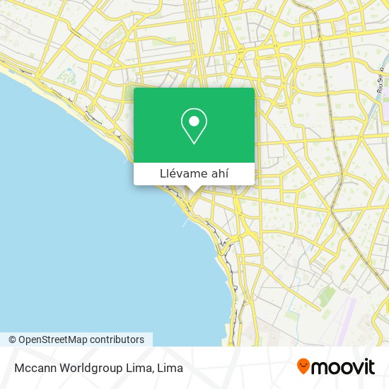 Mapa de Mccann Worldgroup Lima