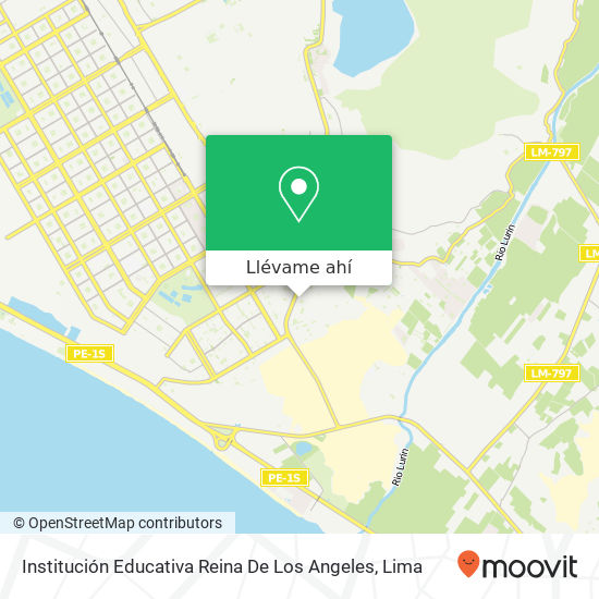 Mapa de Institución Educativa Reina De Los Angeles