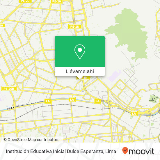 Mapa de Institución Educativa Inicial Dulce Esperanza