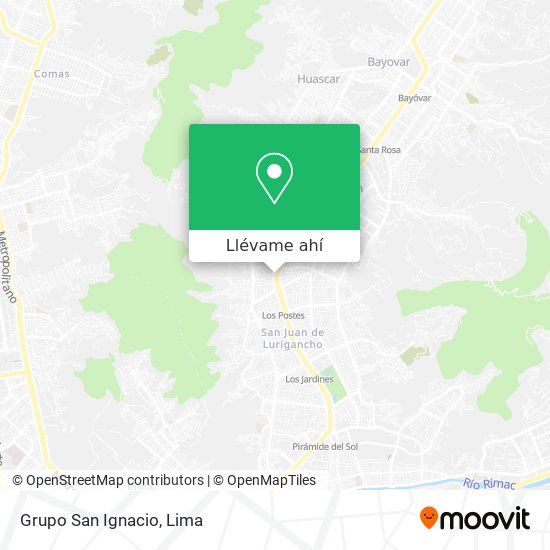 Mapa de Grupo San Ignacio