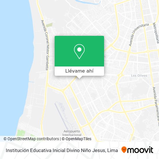 Mapa de Institución Educativa Inicial Divino Niño Jesus