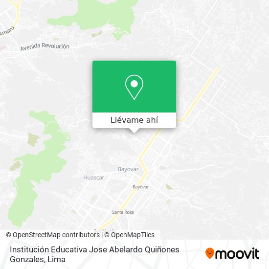 Mapa de Institución Educativa Jose Abelardo Quiñones Gonzales