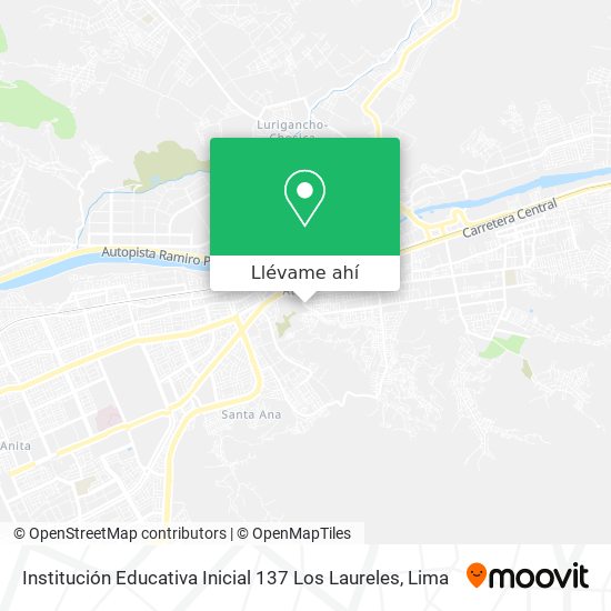 Mapa de Institución Educativa Inicial 137 Los Laureles