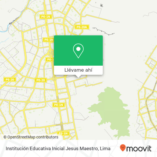 Mapa de Institución Educativa Inicial Jesus Maestro