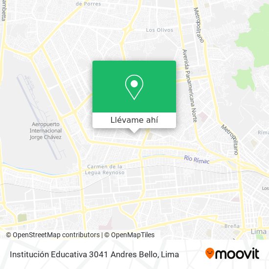 Mapa de Institución Educativa 3041 Andres Bello