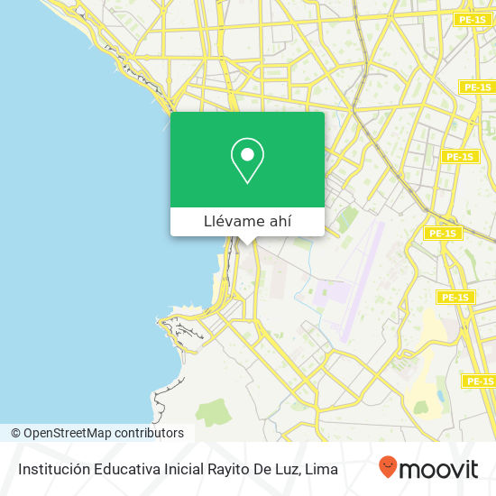 Mapa de Institución Educativa Inicial Rayito De Luz