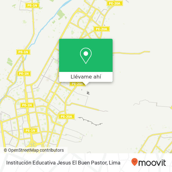 Mapa de Institución Educativa Jesus El Buen Pastor
