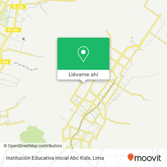 Mapa de Institución Educativa Inicial Abc Kids
