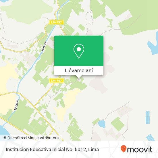 Mapa de Institución Educativa Inicial No. 6012