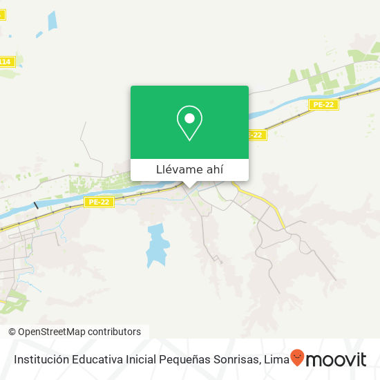 Mapa de Institución Educativa Inicial Pequeñas Sonrisas