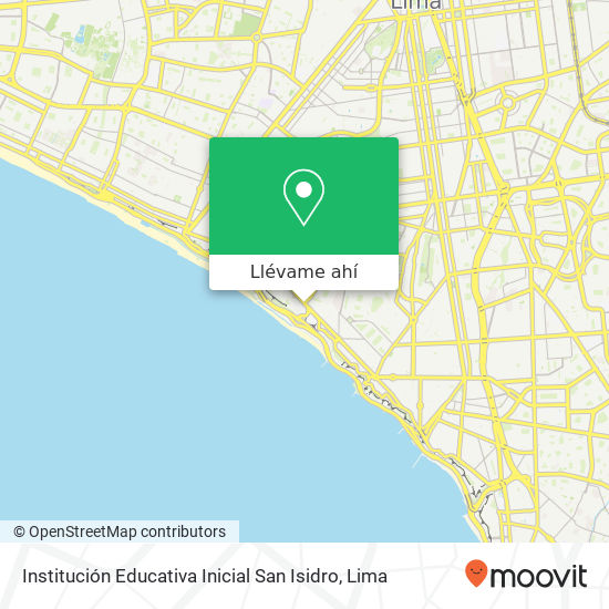 Mapa de Institución Educativa Inicial San Isidro