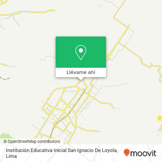 Mapa de Institución Educativa Inicial San Ignacio De Loyola