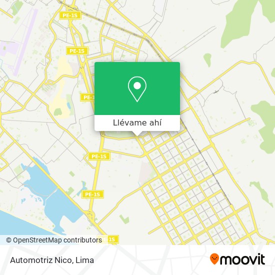Mapa de Automotriz Nico