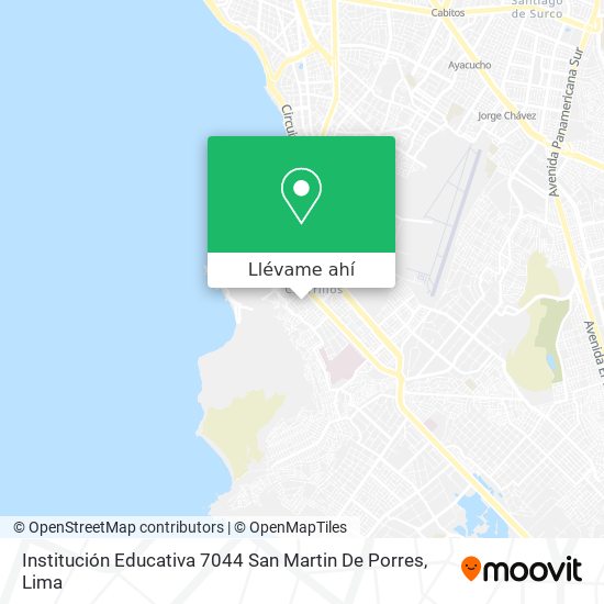 Mapa de Institución Educativa 7044 San Martin De Porres