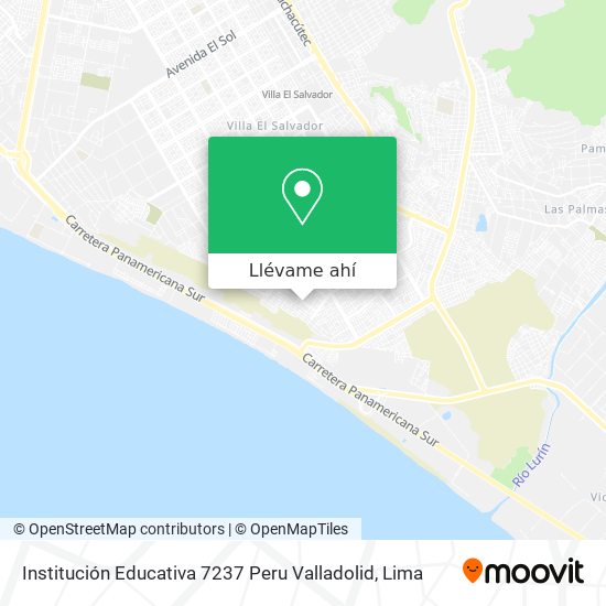 Mapa de Institución Educativa 7237 Peru Valladolid